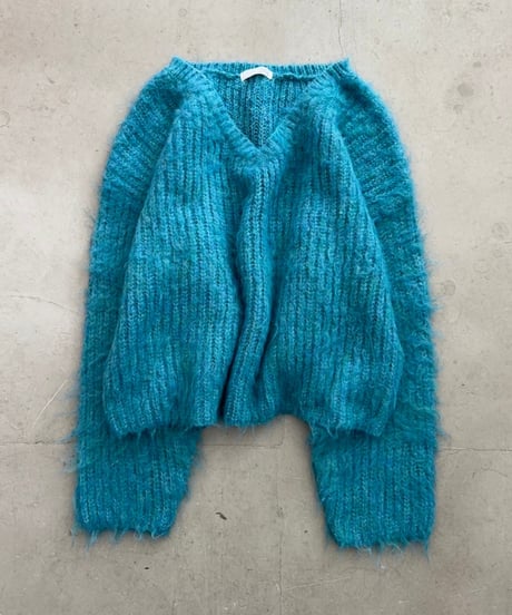 【¥6,800→¥5,900】Shaggy Knit'V-neck'#9356