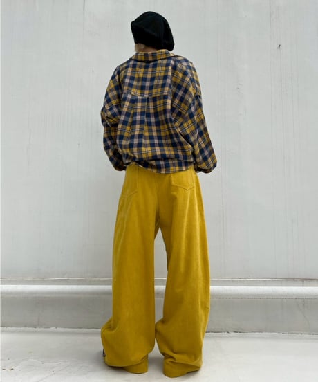 Corduroy Wide Pants'With Belt'#9358
