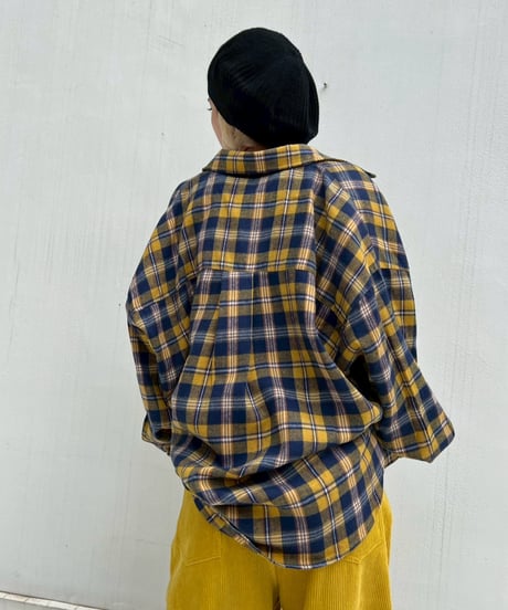 Check Shirt'Loose'#25118