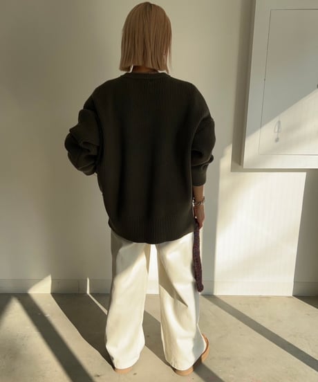 【¥6,800→¥5,900】Wide Knit Pullover'Slit'#6180