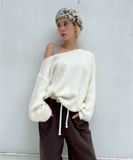 【¥7,400→¥6,300】Boat Neck Pullover'Kagibari'#5827