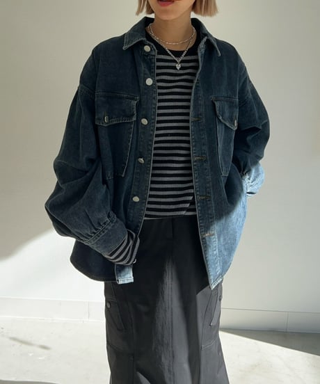 Wide SH-jacket'Denim'#5281