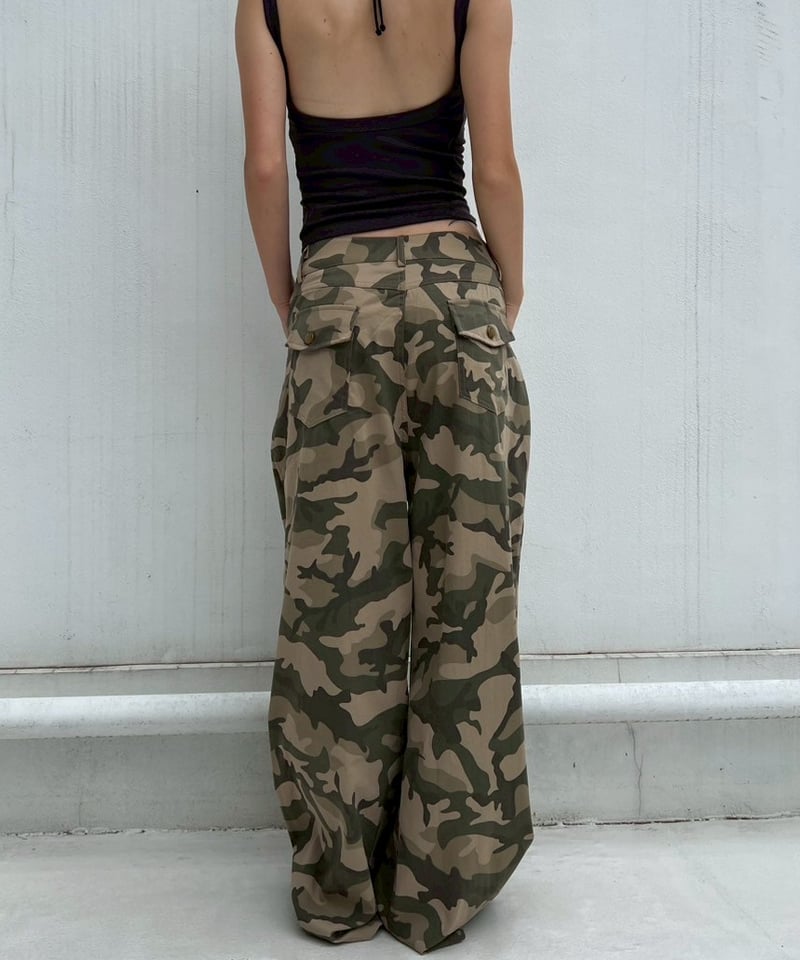 カモフラージュ ストレートパンツ 迷彩ストレートパンツ【ちゃんかお着用】kegy[品番：BCQW1876120