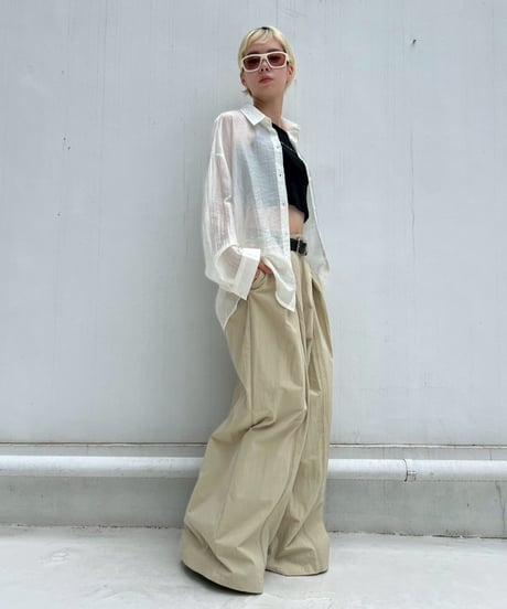 Tuck Wide Pants'Volume'#5741