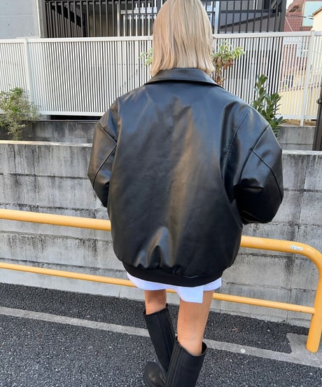【¥8,400→¥7,400】Leather jacket 'Wide'#an005k