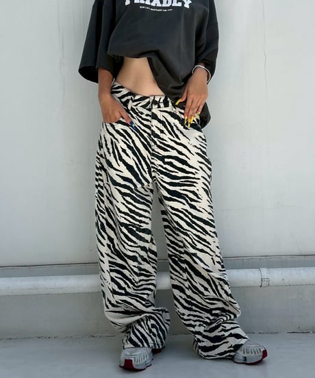 Barrel Leg Pants'Zebra'#0192