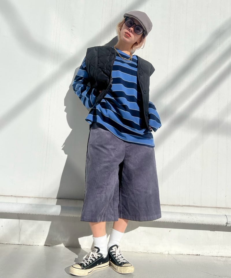Loose Fit LS Tee'Ueban Border'#970559 | tableth