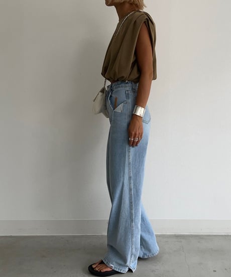 No-sleeve tee'Drawstring'#388