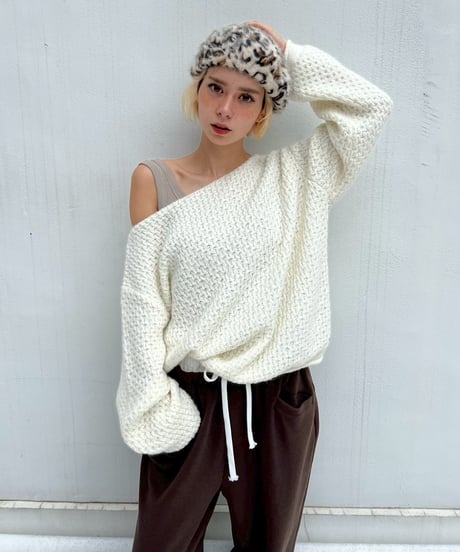 【¥7,400→¥6,300】Boat Neck Pullover'Kagibari'#5827