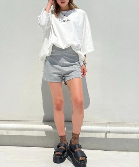 Wide T-shirt'SOME BODY'#1730