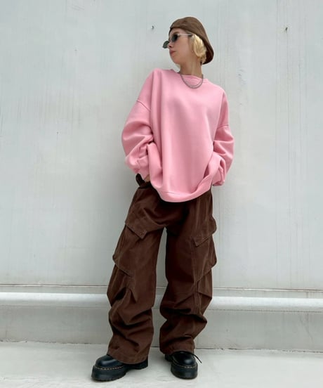 Wide Cargo Pants'Big Pocket'#1163#6225