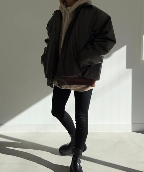 【¥8,400→¥7,400】Leather jacket 'Wide'#an005k