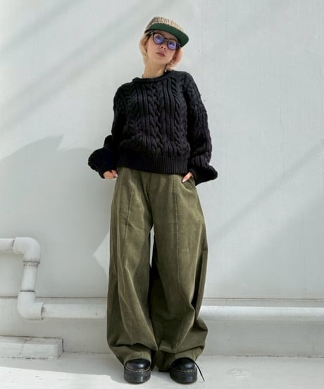 Volume Curve-pt Corduroy'Belt Set'#800959