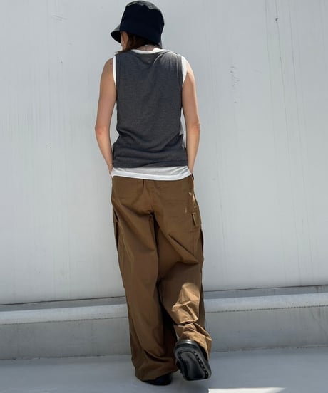 Wide Cargo Pants'Relax'#53371