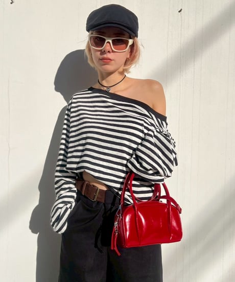 Border Tops'Off-shoulder'#373759