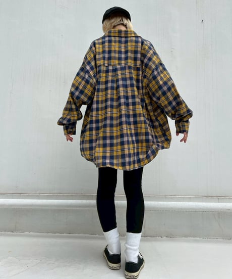 Check Shirt'Loose'#25118