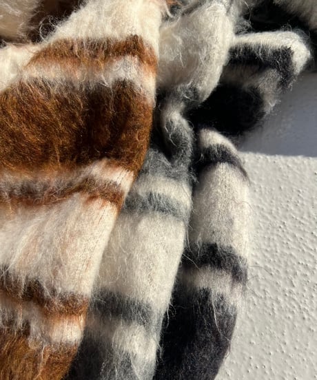 【¥8,800→¥7,600】Wide Knit Border'V-neck'#26639