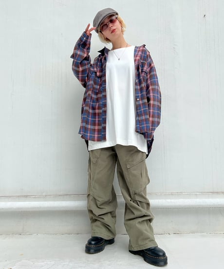 Check Shirt'Loose'#25118