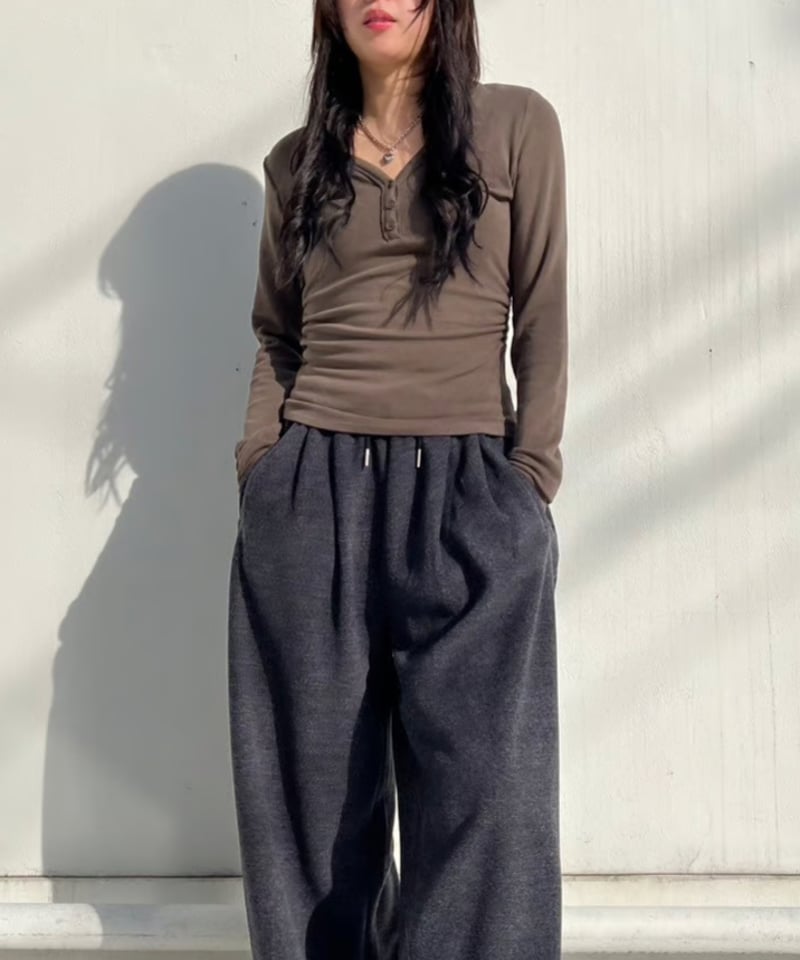 Henry Neck Tops'Super Fit'#3018 | tablethotel-S