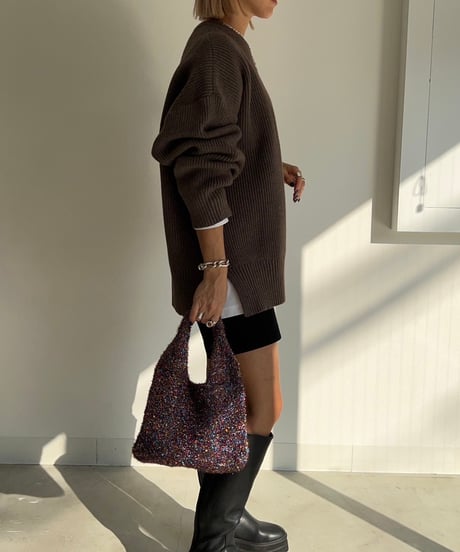 【¥6,800→¥5,900】Wide Knit Pullover'Slit'#6180