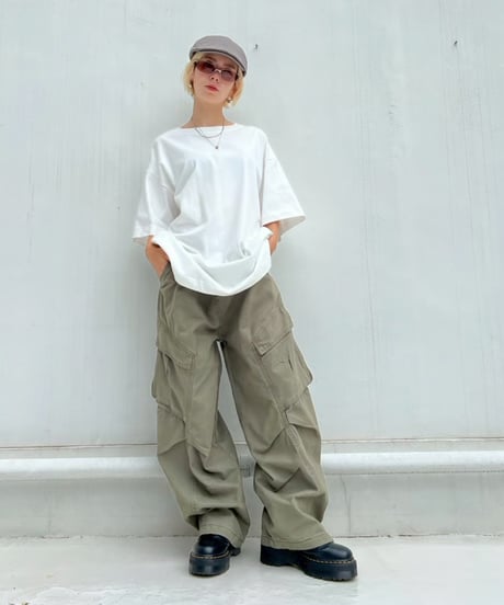 Wide Cargo Pants'Big Pocket'#1163#6225