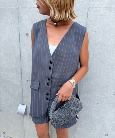 Sleeveless Setup'Pinstripe'#20151