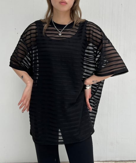 Sheer Lace T-sh'tulle'#733