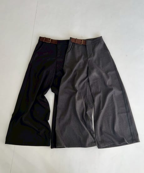 Wide Slacks'With Belt'#6611859
