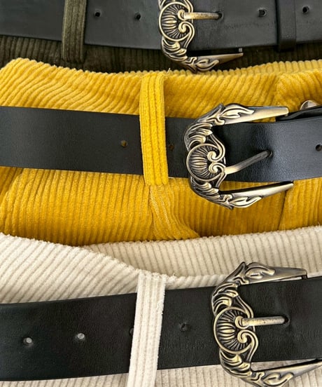 Volume Curve-pt Corduroy'Belt Set'#800959