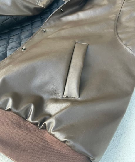 【¥8,400→¥7,400】Leather jacket 'Wide'#an005k
