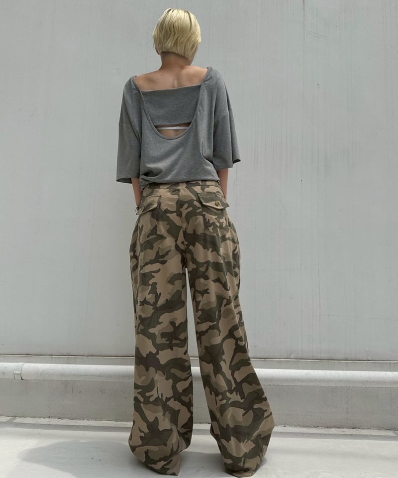 tablet hotel SEGUR wide スウェットカーキ　新品タグ付 Wide T-sh'FRIADLY'#8059 | tablethotel-SEGUR.