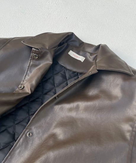 【¥8,400→¥7,400】Leather jacket 'Wide'#an005k