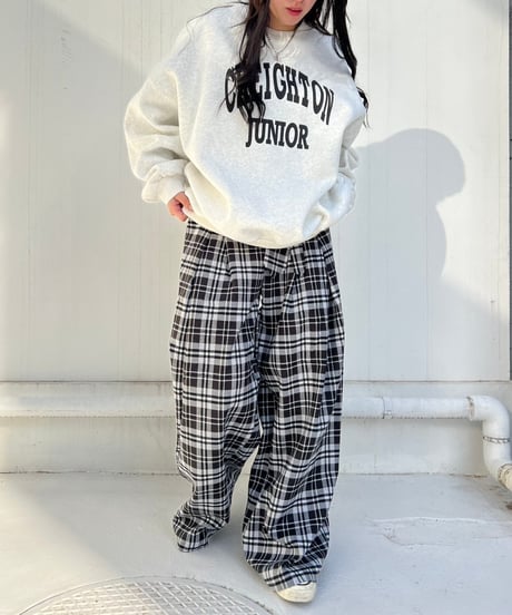 Tak Wide Pants'Check'#72217
