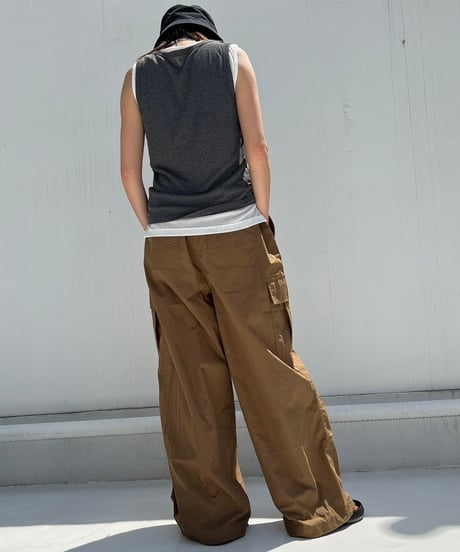 Wide Cargo Pants'Relax'#53371