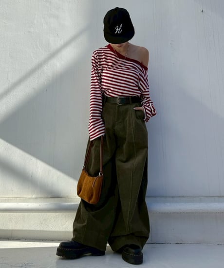 Border Tops'Off-shoulder'#373759