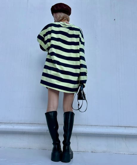 Loose Fit LS Tee'Ueban Border'#970559