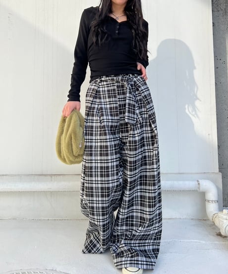 Tak Wide Pants'Check'#72217