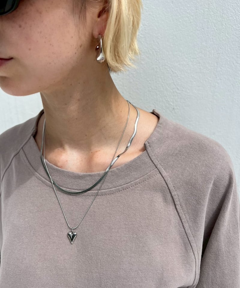 3,200→¥1,900】Heart Necklace'W-chain'#81309 |