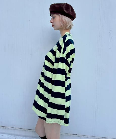 Loose Fit LS Tee'Ueban Border'#970559