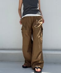 Wide Cargo Pants'Relax'#53371