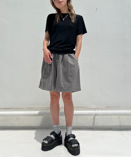 Wide Half Pants'Washed'#167665