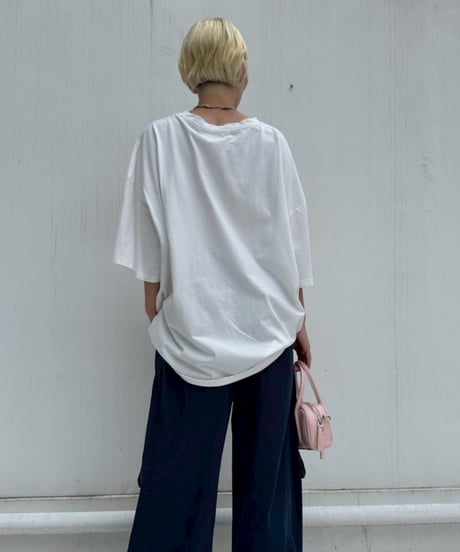 Wide Tee'Embroidery Logo'#812