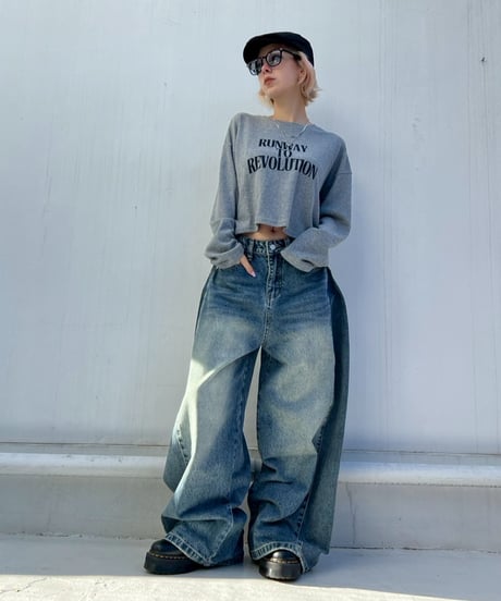 Crop LS Tee'RUNWAY'#268059