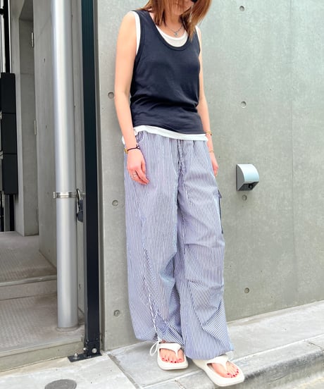 Stripe Jogger Pants'2Way'#9059