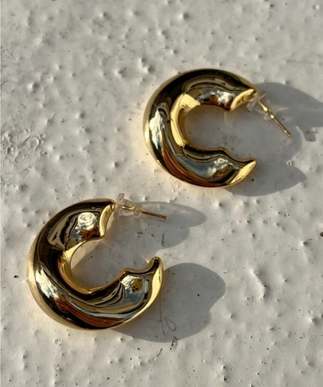 Hoop Pierce'Chunky Curve'#2507-3/17