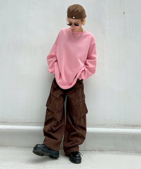 Wide Cargo Pants'Big Pocket'#1163#6225