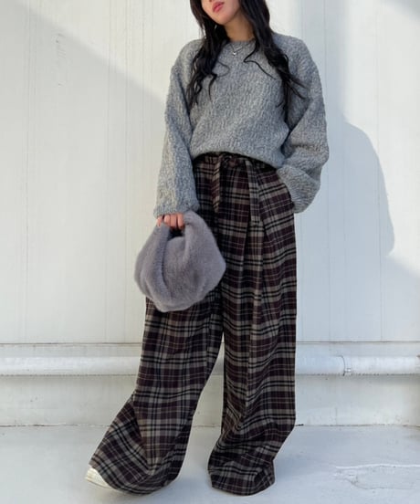Mix Color Knit'Wide Sleeve'#8096