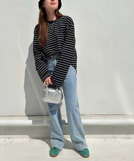 【¥6,800→¥6,300】Wide Long Sleeve-T'Border'#81101