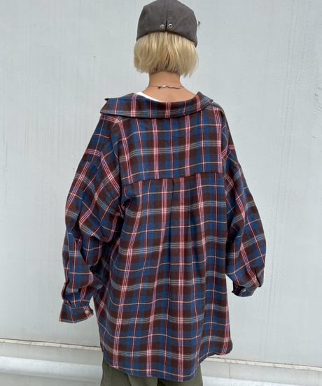 Check Shirt'Loose'#25118
