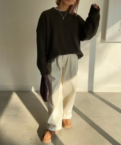 【¥6,800→¥5,900】Wide Knit Pullover'Slit'#6180